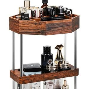 Wooden Beauty product organizerFor men/women